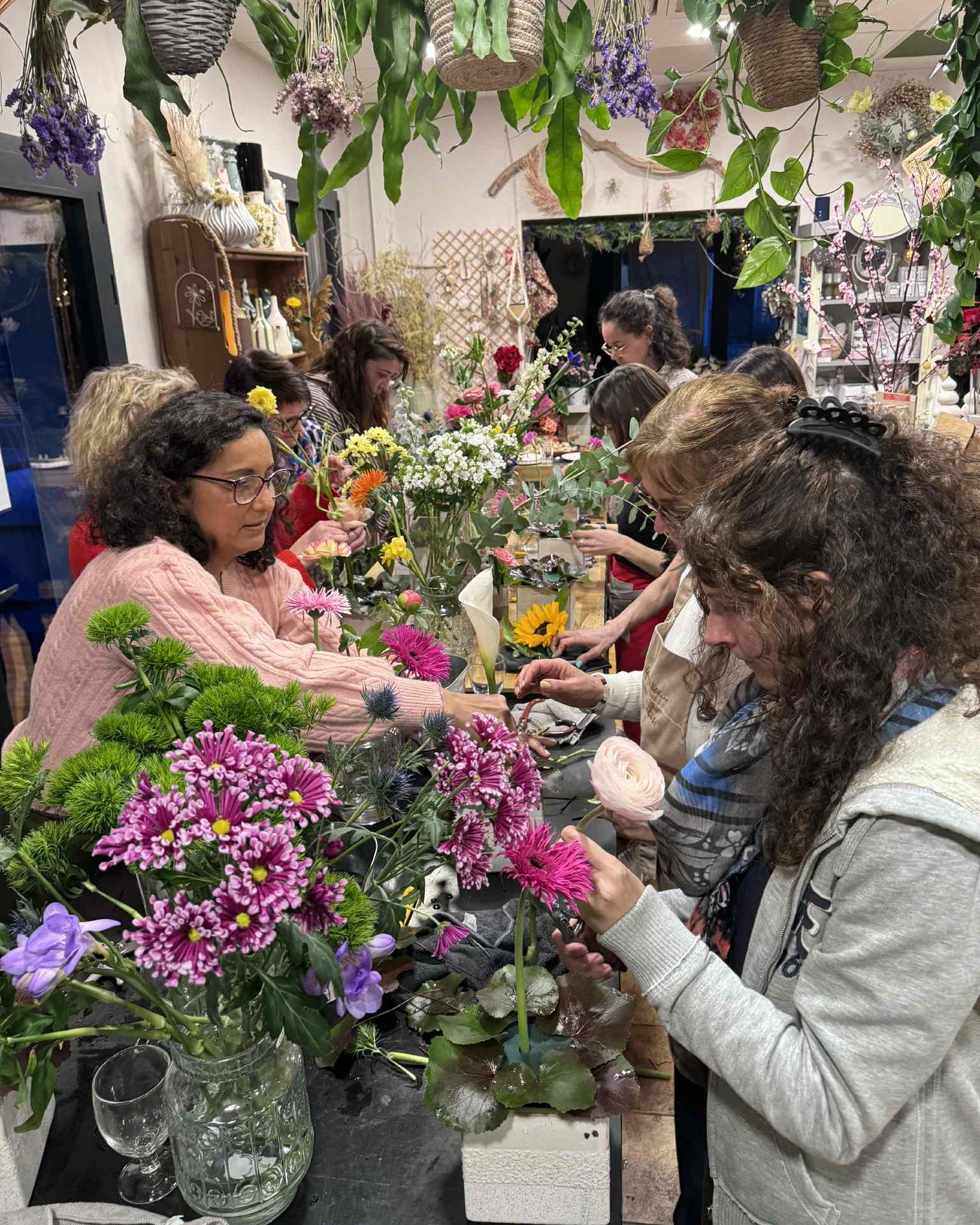 Atelier floral en groupe - Flormandise Vernioz