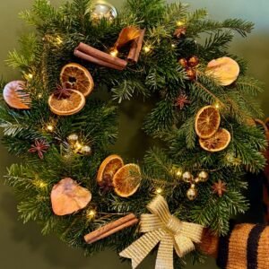 Atelier sapin ou couronne de Noël