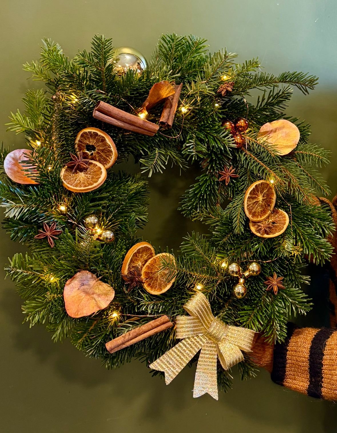 Atelier sapin ou couronne de Noël