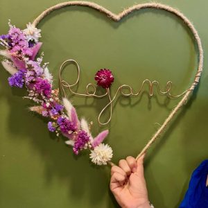 Atelier art floral - Couronne de fleurs séchées - Flormandise