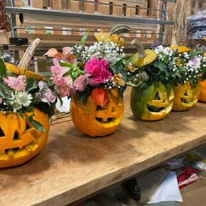 atelier citrouille fleurie automne Vernioz
