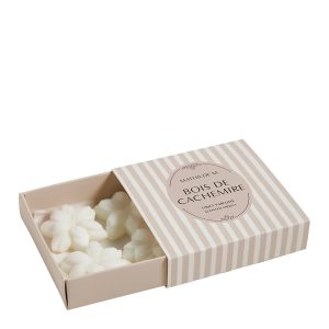 Fondant de cire parfumée - Coffret de 4 décors bois de cachemire – Mathilde M