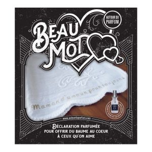 Mouchoir personnalisé Maman d’amour pour toujours parfumé à la Poudre de Riz, création artisanale Flormandise