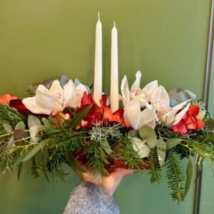 Afterwork floral de Noël - Centre de table festif et prestigieux