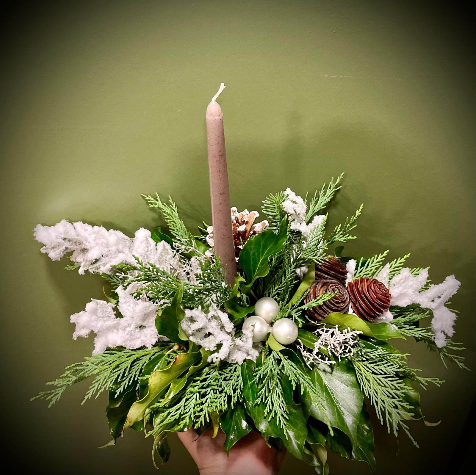 Petit centre de table avec bougie – Couleur au choix – Image 3