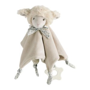 Toudoux Mouton Crème avec Anneau de Dentition – Mathilde M